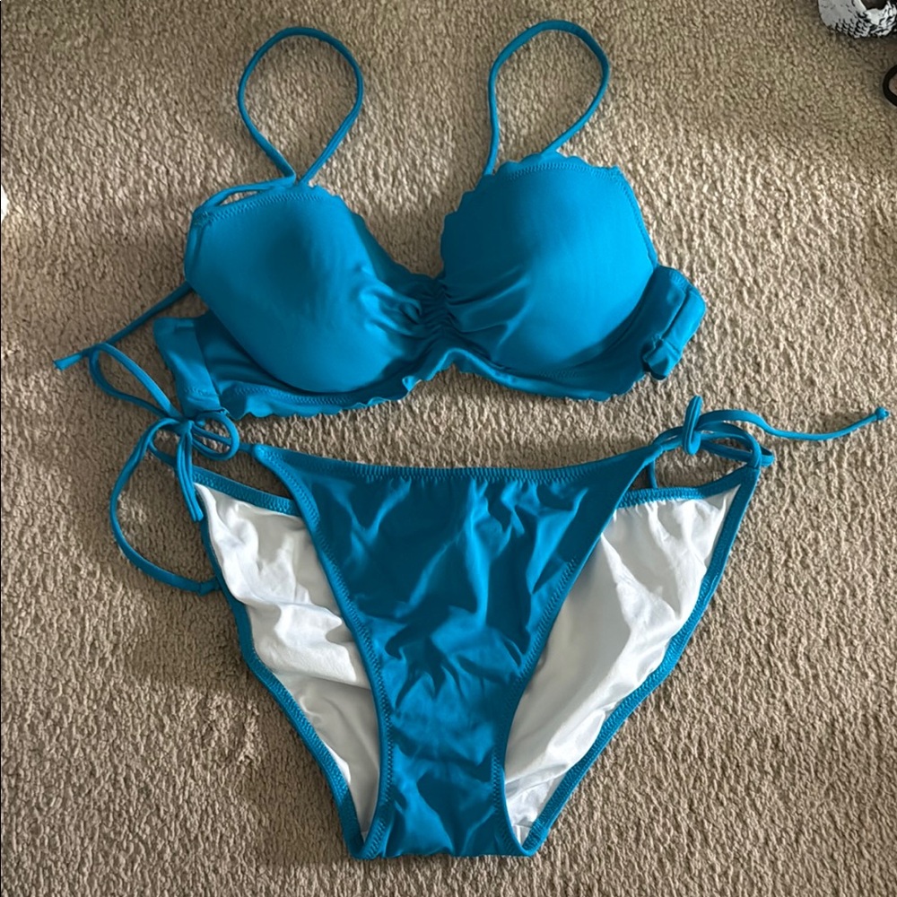 Blue Women's Bikini Set
